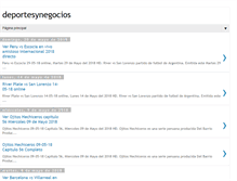 Tablet Screenshot of deportesynegocios.com